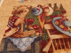 23″ x 44″ VINTAGE “COUNTRY HOME” PANEL by ANNA KRAJESKI COLORFUL COTTON NEW #779