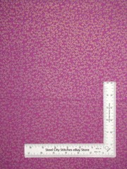 Swirl Curl Pink-Purple Gold Fabric By the Yard Cotton Northcott Midas Touch