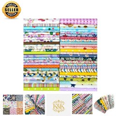 Diverse 50-Piece Floral Cotton Craft Fabric – 10×10 Precuts for All Projects