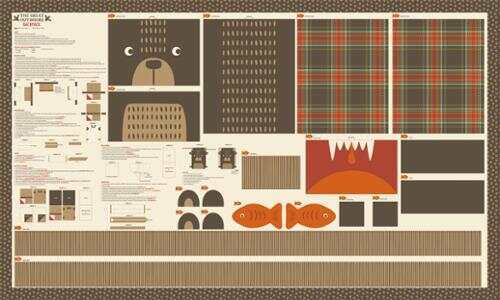 Moda THE GREAT OUTDOORS quilt fabric Multi 20887 11 Panel 36″ x 60″