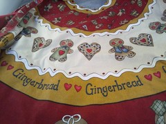 Marcus Bros Grandma’s Gingerbread Christmas Tree Skirt – finished on both sides