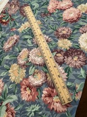 Mill Creek Fabrics Pink Blue Gray Peonies RoseFloral 2 +Yds 54”W COTTAGE COTTON