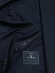 NAVY Blue Suiting Fabric Super 150s Wool SCABAL Luxury Dishdasha made in UK 3.5m
