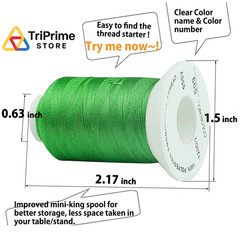 Simthread 40 Colors 40 Weight Polyester 500m spool with storage box, 40 color