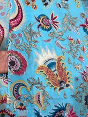 Print_805 Handmade Floral Running Cotton Indian Fabric 3 Yard New Hand-Block