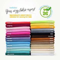 Plush Fabric | Solid Beige Minky Fabric for Sewing | Super Soft Cuddle