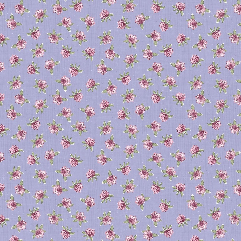 LUMIN – White Owl Textiles – Sweet Honey Bee by Chad Barrett – Pink Floral Toss