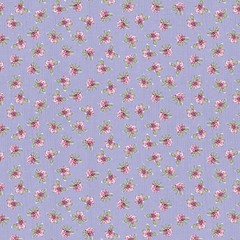 LUMIN – White Owl Textiles – Sweet Honey Bee by Chad Barrett – Pink Floral Toss