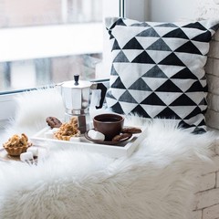 Jetec 4 Pcs White Faux Fur 10 x 20 Inch Christmas Faux Fur Fabric Squares Fl…