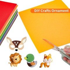 Stiff Felt Fabric Sheets 12×12 Inch 30x30cm 2mm Thick Assorted 40 PCS
