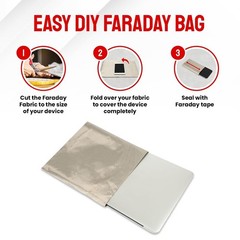 Faraday Fabric & Tape Kit — Military Grade DIY Faraday Bags — 5G, EMP & EMF P…