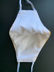 Face Mask triple Layer Handmade Washable Cloth Yellow Bandana