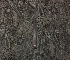 OUTDURA PASHA CHARCOAL GRAY FLORAL PAISLEY OUTDOOR INDOOR FABRIC BY YARD