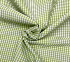 BALLARD DESIGN TILLIE GINGHAM KIWI InsideOut® MULTIPURPOSE FABRIC 2.3 YARD 56″W