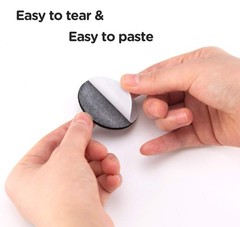 256pcs Black Felt Circles Self-Adhesive Felt Stickers Dalmatian Imitation Dots