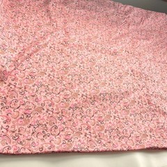 Fabric Incomplete Duvet Cover Project Sewing Crafting Pink Rope Cowgirl