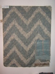 Mulberry Home, Ashburn, Chevron Novelty, Remnant, Color Soft Teal