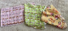 RETRO VESPA SCOOTERS VROOM COTTON FABRIC- Green, Pink, Orange