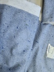 Y2k Fabric Traditions Blue Cotton Flannel Sewing Fabric 2pc 43″w X 2.3yd & 39×21