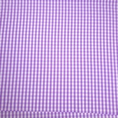 1/4″ LILAC PURPLE GINGHAM PRINT POLY COTTON FABRIC CHECK 58″ BY THE YARD