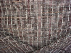 3-1/4 Stroheim 9020904 Calabresi Eggplant Gray Textured Tweed Upholstery Fabric