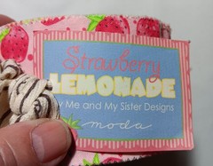 Moda Jelly Roll- Me & my sister- STRAWBERRY LEMONADE – Very HTF Retired 2010
