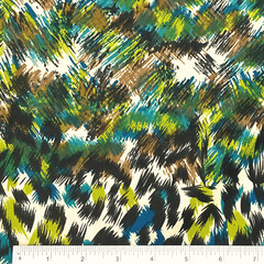 Leopard Print Fabric – 58” Wide Polyester, Animal Print for Apparel & DIY Sewing