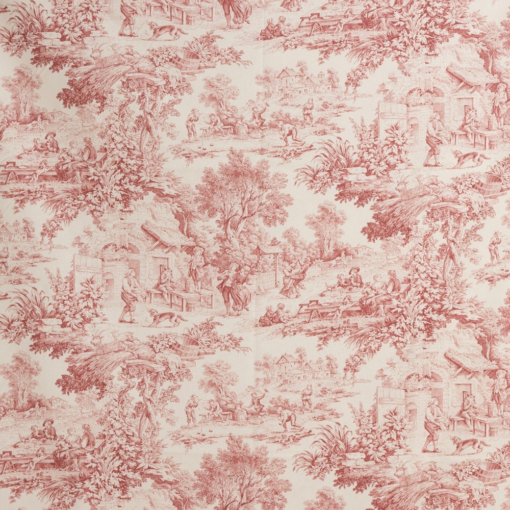 Toile de Jouy Various Colors by the Metre | Height 280cm | 100% Cotton