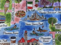 JOANN FABRIC~St. Louis~US RTE 66~Missouri River~STREET MAP~Union Station~HydePrk