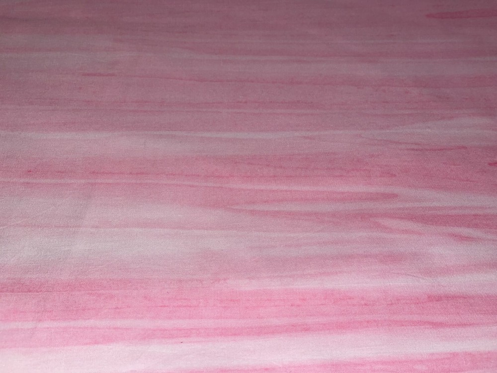 By 1/2 Yd Pink Ribbon Batik Cotton Quilt Store Fabric Karen Combs Batiks BTHY