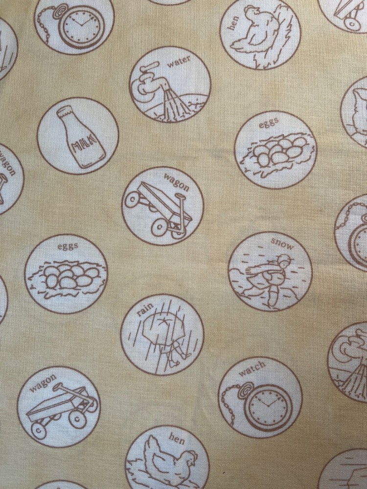 Fabric – “Whimsy” Collection by Fig Tree & Co for Moda Pale Yellow 36” L x 44” W