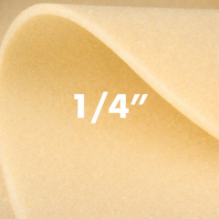 1/4″ CLOTH BACKED SEW FOAM 58″WIDE AFF GROUP Yellow5 yards