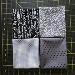 4 Fat Qtrs, Unbranded, black, white, grey