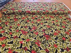 Poinsettia Christmas Cotton Fabric Andover Holiday Berry By The Yard