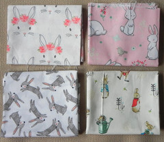 25 Fat Quarters, Assorted Animal Patterns, Multicolor 18″x21″ Cotton Fabric