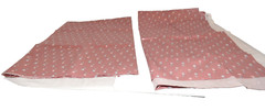 Vintage 2 Pc Stanley King Studio Pink Floral Fabric 54″ x 1 yd. 19″ 1 yd. 13″