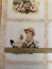 LIL FARMERS BLOCKS QUILTING TREASURES FABRIC PANEL 36″X44″