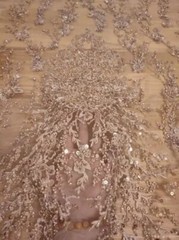 10 Colors 3D Beaded Lace Fabric Shiny Sequin Dress Dress DIY Decor Fabric Lace