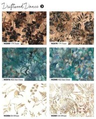 Hoffman – Bali Batik – Driftwood Dance – Echinacea – Nutmeg, Fabric BTY