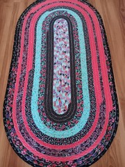 HANDMADE JELLY ROLL RUG 46″ X 24″