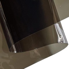 | 12 Gauge Grey Solid Clear TPU Waterproof Vinyl Fabric for Sewing Crafts and…