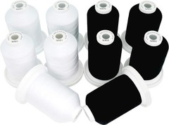 100% Mercerized Cotton Threads, 600M Spools for Quilting, Sewing & Embroidery