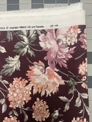 Better Homes & Gardens Traditional Floral Purple Cotton Fabric 3 Yds 32” x 54”