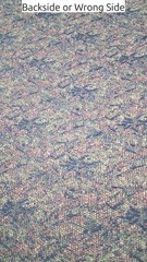 Jacquard Upholstery Fabric Remnant Fringe 28″x60″ Multicolor Tweed End of Roll