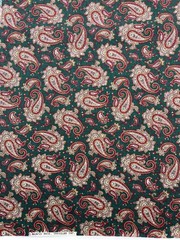 Vintage Marcus Brothers Textiles – 4 Print Bundle Green & Burgundy – 3+yds Total