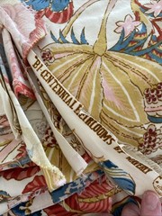 1980s Waverly Fabric Bi Centennial Heirlooms Birds Berries Floral *PLEASE READ*