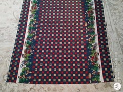 1998 DAISY KINGDOM NORTHWOODS DOUBLE BORDER HOLIDAY FABRIC 11+YDS X 44″ WIDE