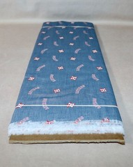 Houston Astros Chambray ~ Logo Pattern MLB Cotton Fabric 1/4 Yard 9” X 58”