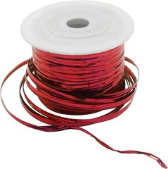 100 Yards Metallic Twist Ties Roll Red 4mm Plant Garden Bag Craft Wrapping