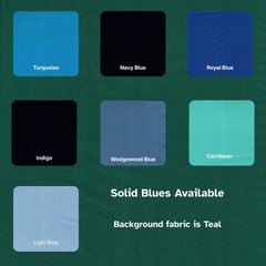 Solid Teal 100% Cotton Fabric by the 1/4 yard